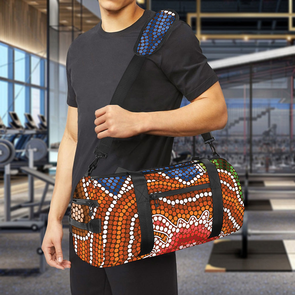 Australian Aboriginal Art Print Gym Bag