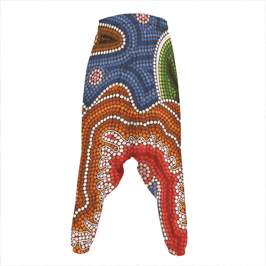 Australian Aboriginal Art Print Hammer Pants