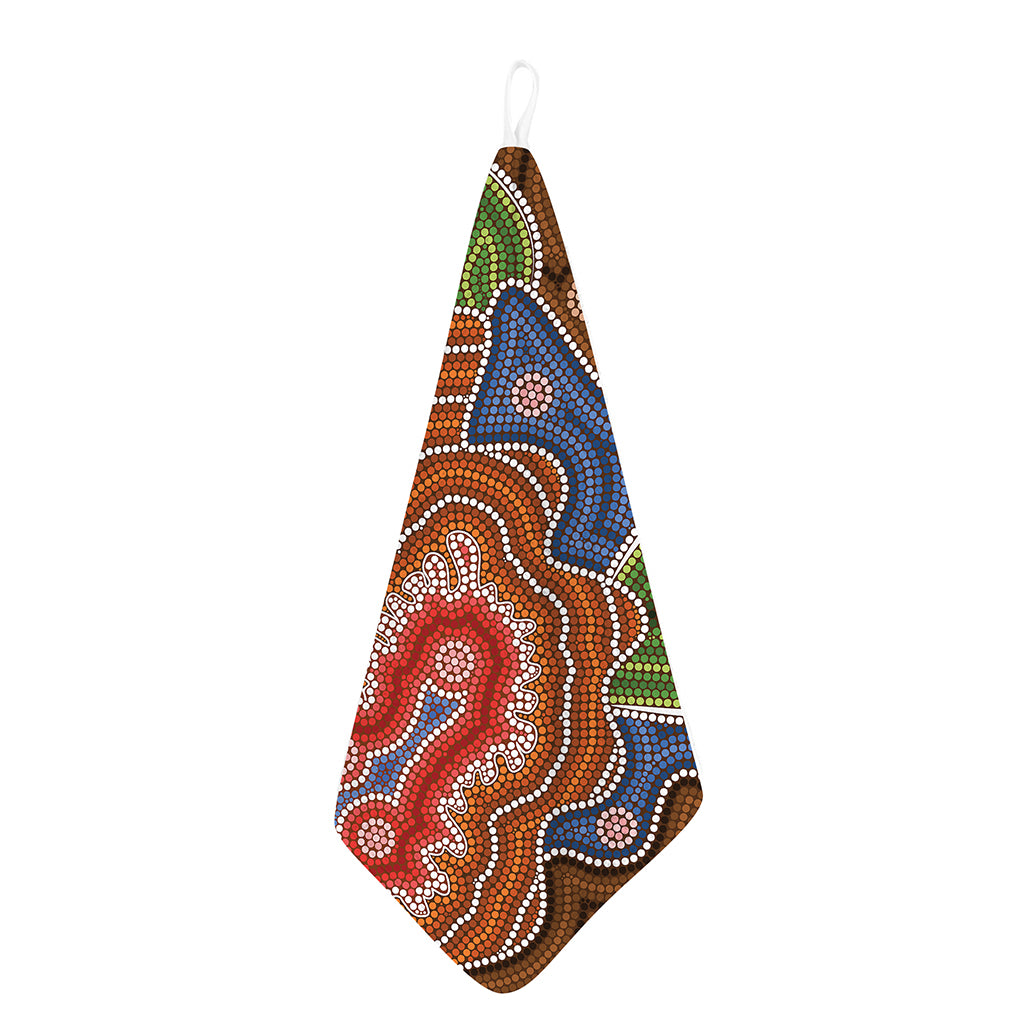 Australian Aboriginal Art Print Hand Towel