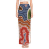 Australian Aboriginal Art Print High Slit Maxi Skirt