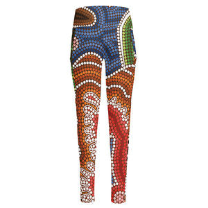 Australian Aboriginal Art Print High-Waisted Pocket Leggings