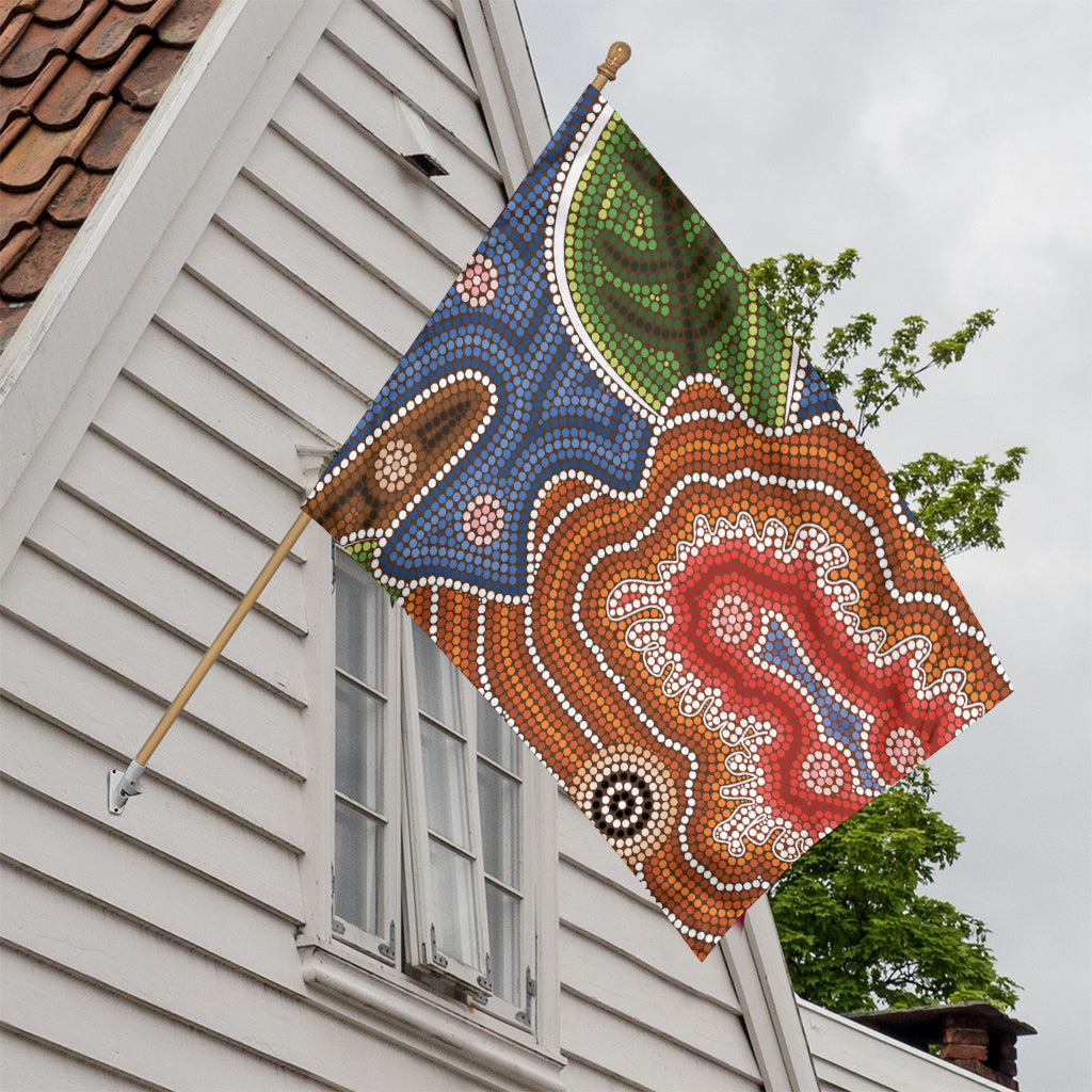 Australian Aboriginal Art Print House Flag