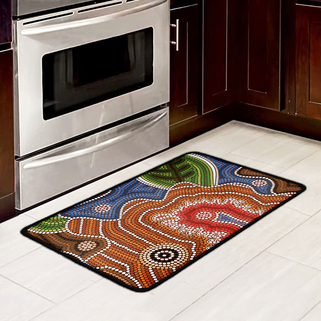 Australian Aboriginal Art Print Kitchen Mat