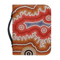 Australian Aboriginal Art Print Leather Bible Cover