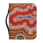 Australian Aboriginal Art Print Leather Bible Cover