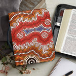 Australian Aboriginal Art Print Leather Bible Cover