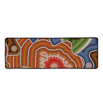 Australian Aboriginal Art Print Long Kitchen Mat