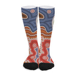 Australian Aboriginal Art Print Long Socks