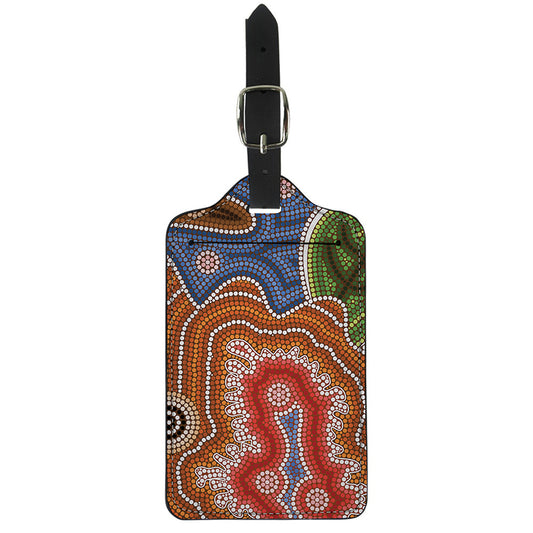 Australian Aboriginal Art Print Luggage Tag