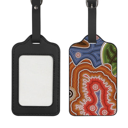 Australian Aboriginal Art Print Luggage Tag