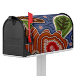 Australian Aboriginal Art Print Mailbox Cover