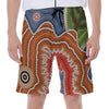 Australian Aboriginal Art Print Men's Beach Shorts