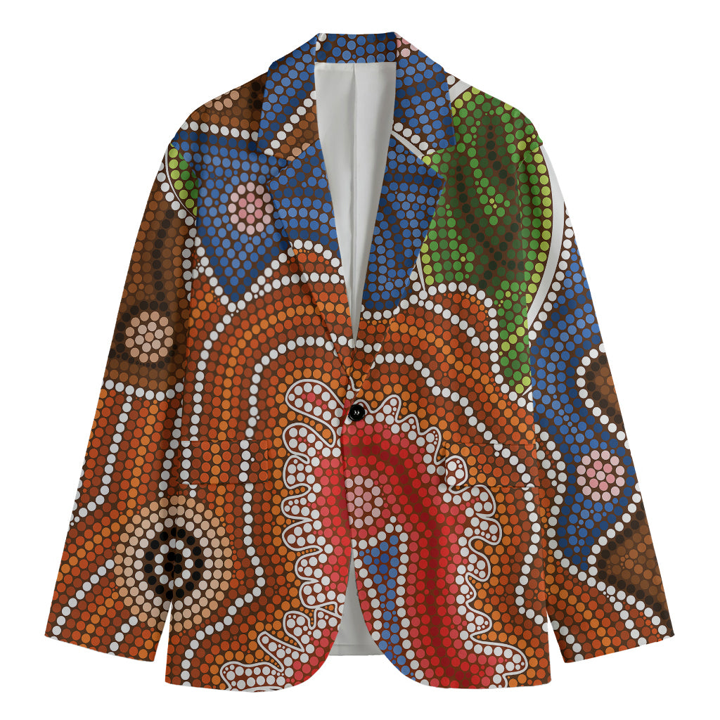 Australian Aboriginal Art Print Men's Blazer
