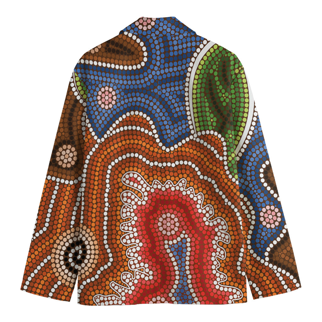 Australian Aboriginal Art Print Men's Blazer