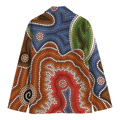 Australian Aboriginal Art Print Men's Blazer