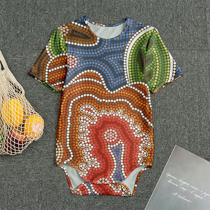 Australian Aboriginal Art Print Men's Bodysuit