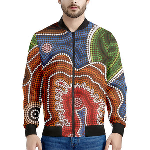 Australian Aboriginal Art Print Men's Bomber Jacket