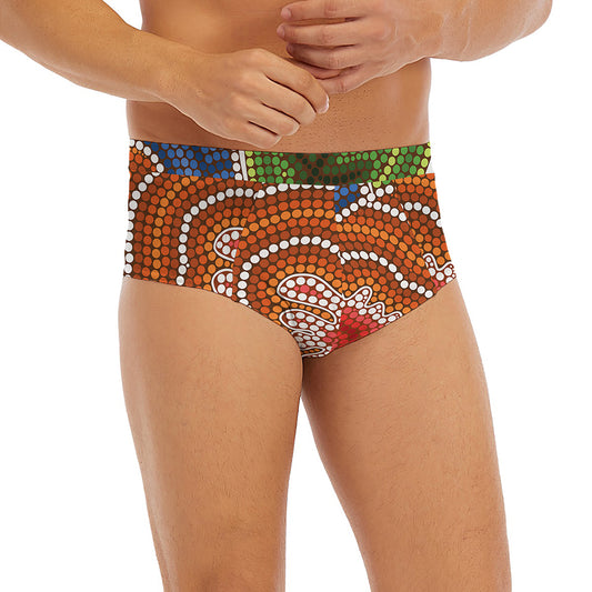 Australian Aboriginal Art Print Men's Briefs