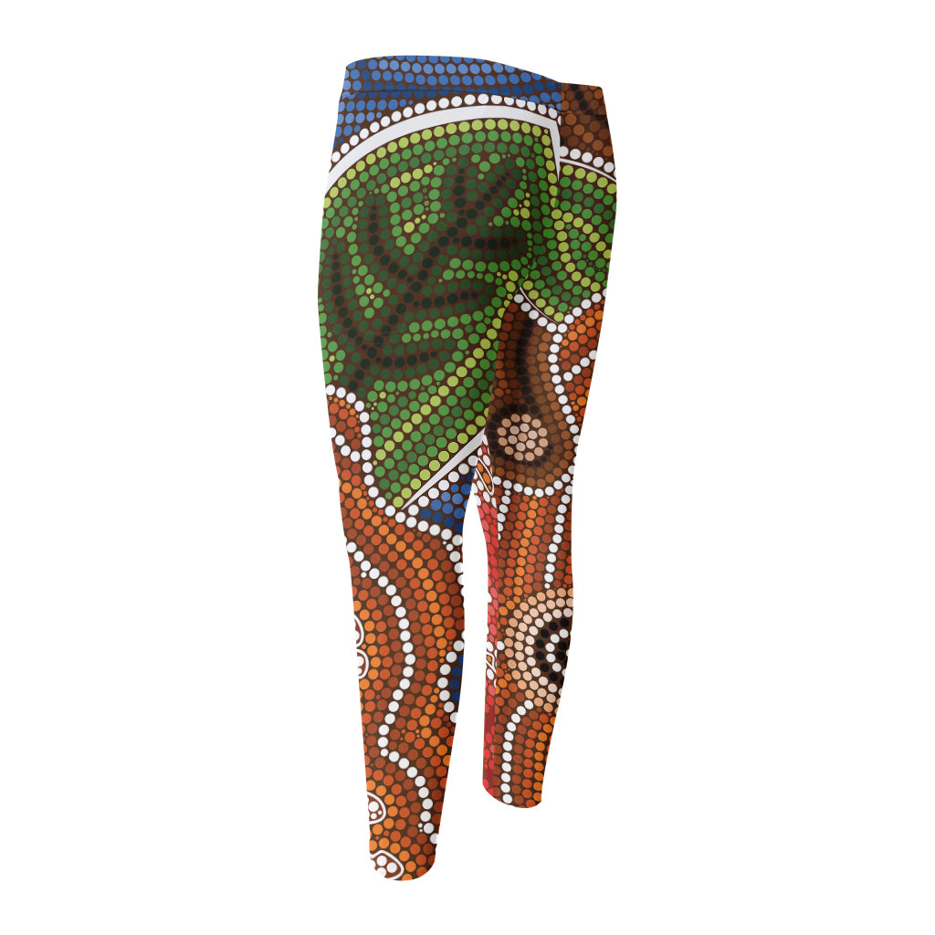 Australian Aboriginal Art Print Men's Compression Pants