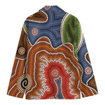 Australian Aboriginal Art Print Men's Cotton Blazer