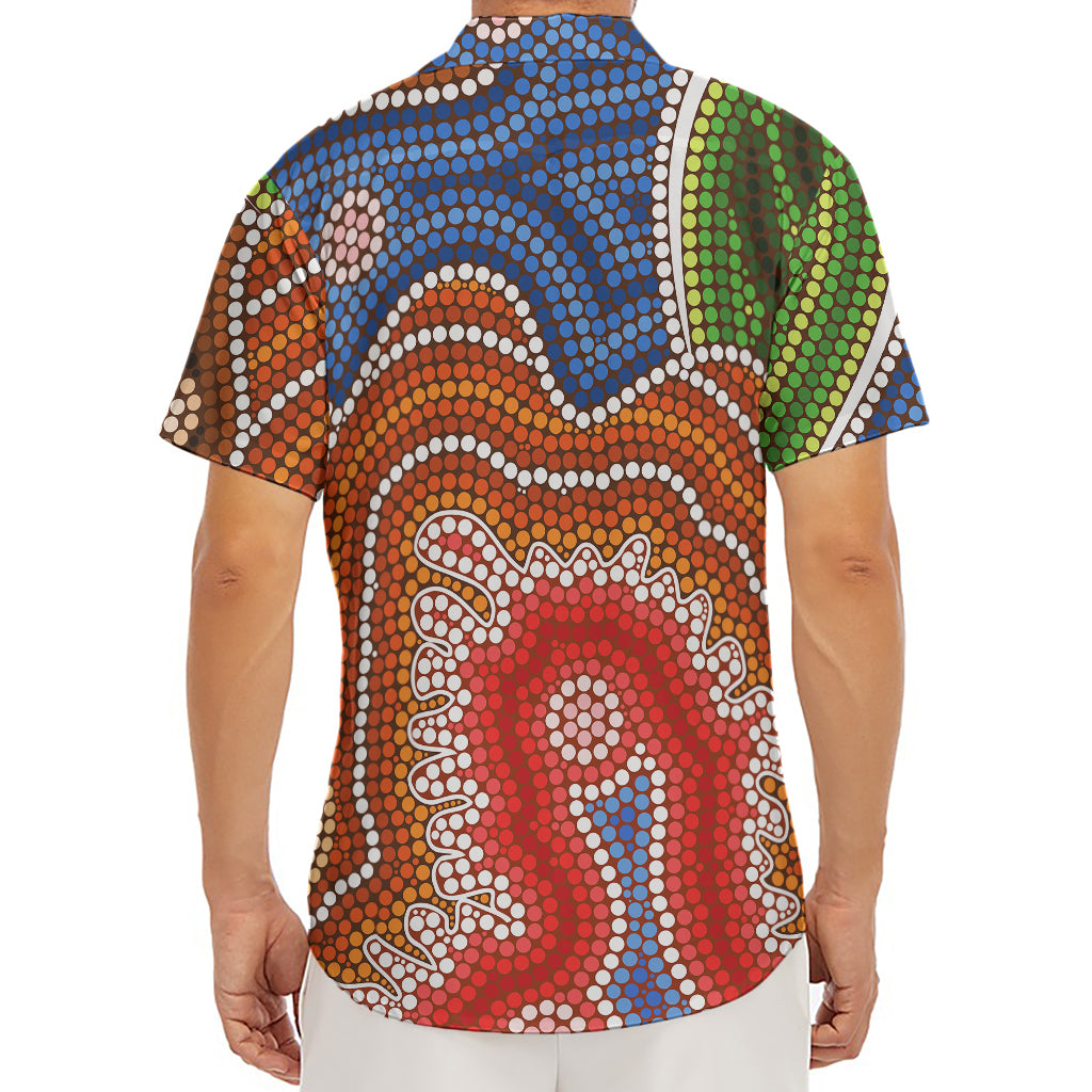 Australian Aboriginal Art Print Men's Deep V-Neck Shirt