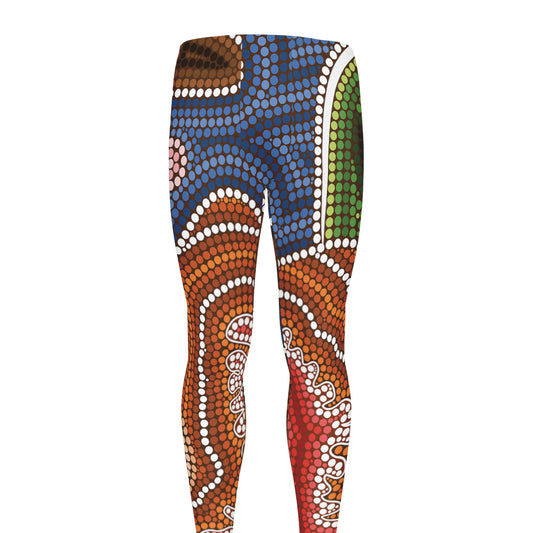 Australian Aboriginal Art Print Men's leggings