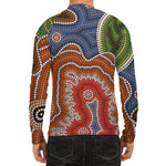Australian Aboriginal Art Print Men's Long Sleeve Rash Guard
