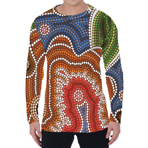 Australian Aboriginal Art Print Men's Long Sleeve T-Shirt