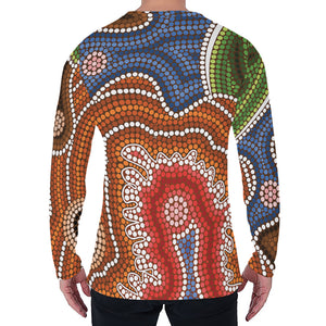 Australian Aboriginal Art Print Men's Long Sleeve T-Shirt