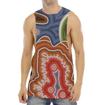 Australian Aboriginal Art Print Men's Muscle Tank Top