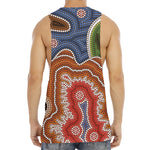Australian Aboriginal Art Print Men's Muscle Tank Top