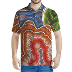 Australian Aboriginal Art Print Men's Polo Shirt