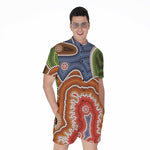 Australian Aboriginal Art Print Men's Rompers