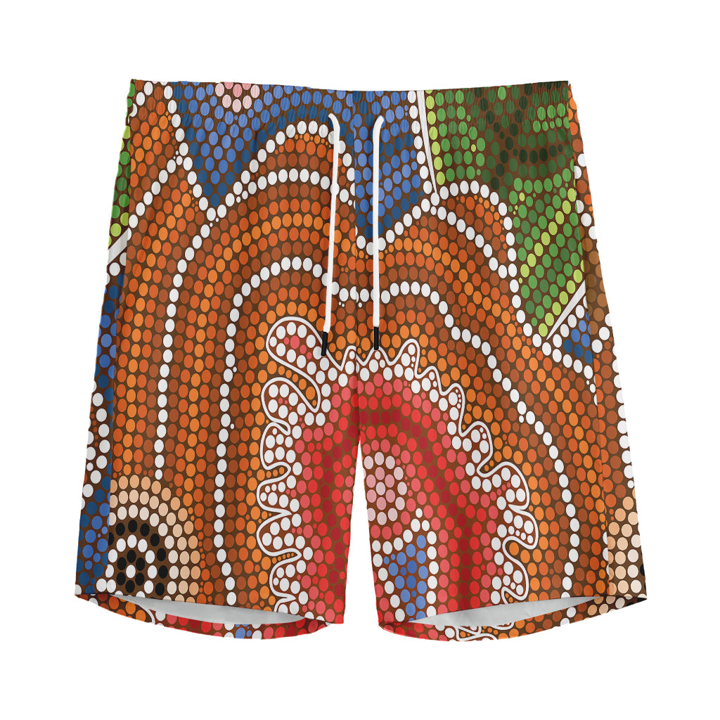 Australian Aboriginal Art Print Men's Sports Shorts