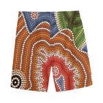 Australian Aboriginal Art Print Men's Sports Shorts
