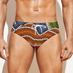 Australian Aboriginal Art Print Men's Swim Briefs
