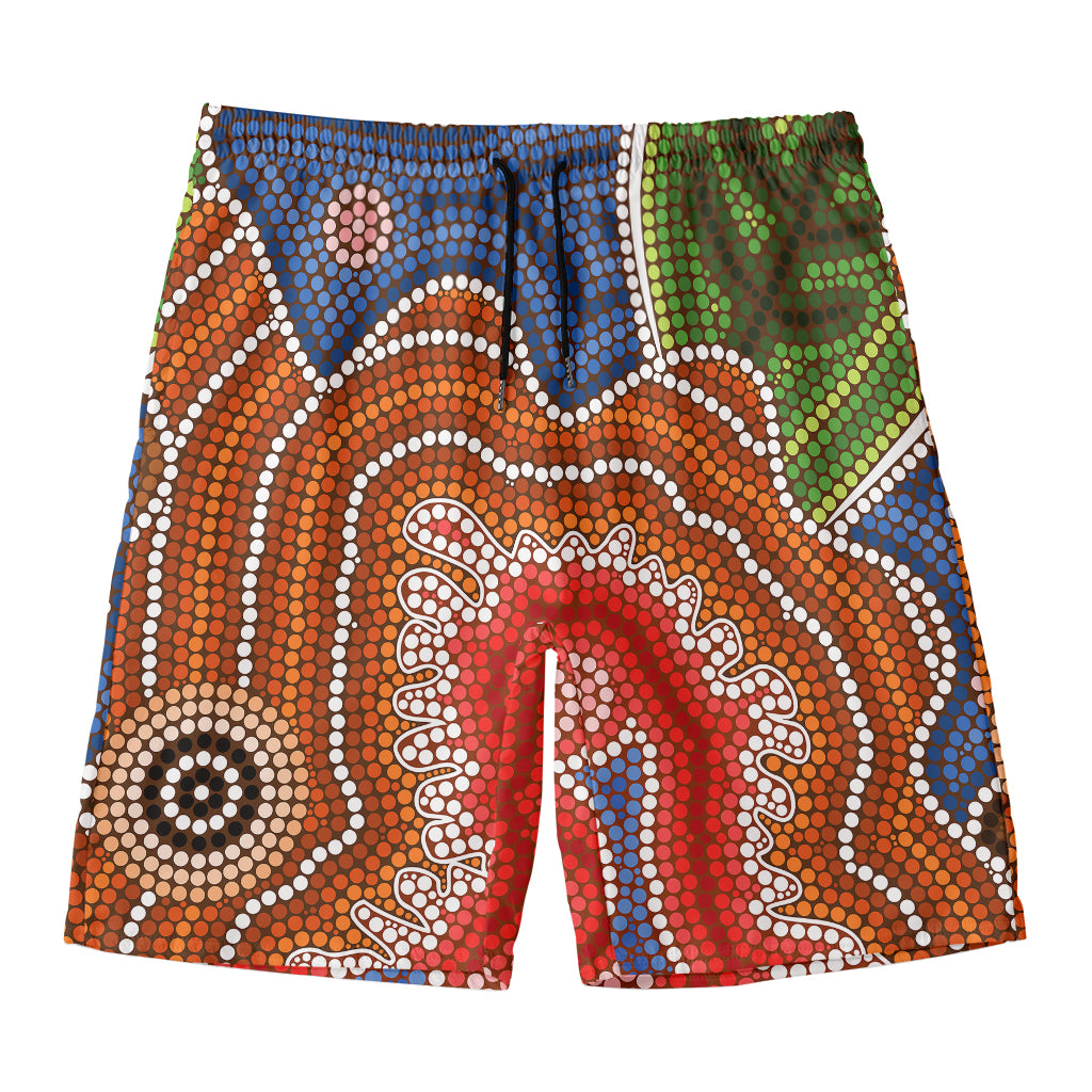 Australian Aboriginal Art Print Men's Swim Trunks