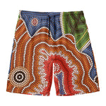 Australian Aboriginal Art Print Men's Swim Trunks