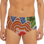Australian Aboriginal Art Print Men's Triangle Swim Briefs