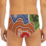 Australian Aboriginal Art Print Men's Triangle Swim Briefs