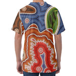 Australian Aboriginal Art Print Men's Velvet T-Shirt