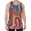 Australian Aboriginal Art Print Men's Velvet Tank Top