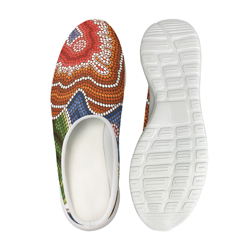 Australian Aboriginal Art Print Mesh Casual Shoes