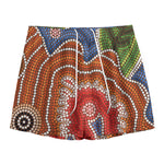 Australian Aboriginal Art Print Mesh Shorts