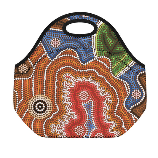 Australian Aboriginal Art Print Neoprene Lunch Bag