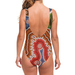 Australian Aboriginal Art Print One Piece Swimsuit