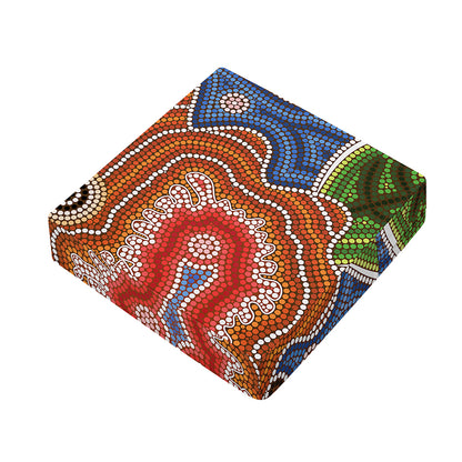 Australian Aboriginal Art Print Outdoor Seat Cushion Cover
