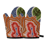Australian Aboriginal Art Print Oven Mitts