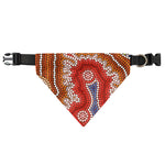 Australian Aboriginal Art Print Over The Collar Dog Bandana