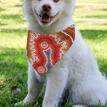 Australian Aboriginal Art Print Over The Collar Dog Bandana